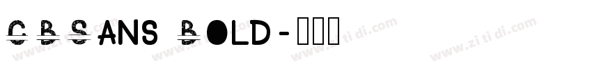 CBSans Bold字体转换